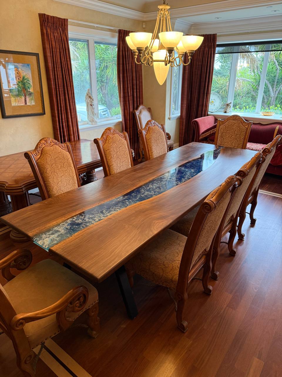 Rectangular Pedestal Dining Table