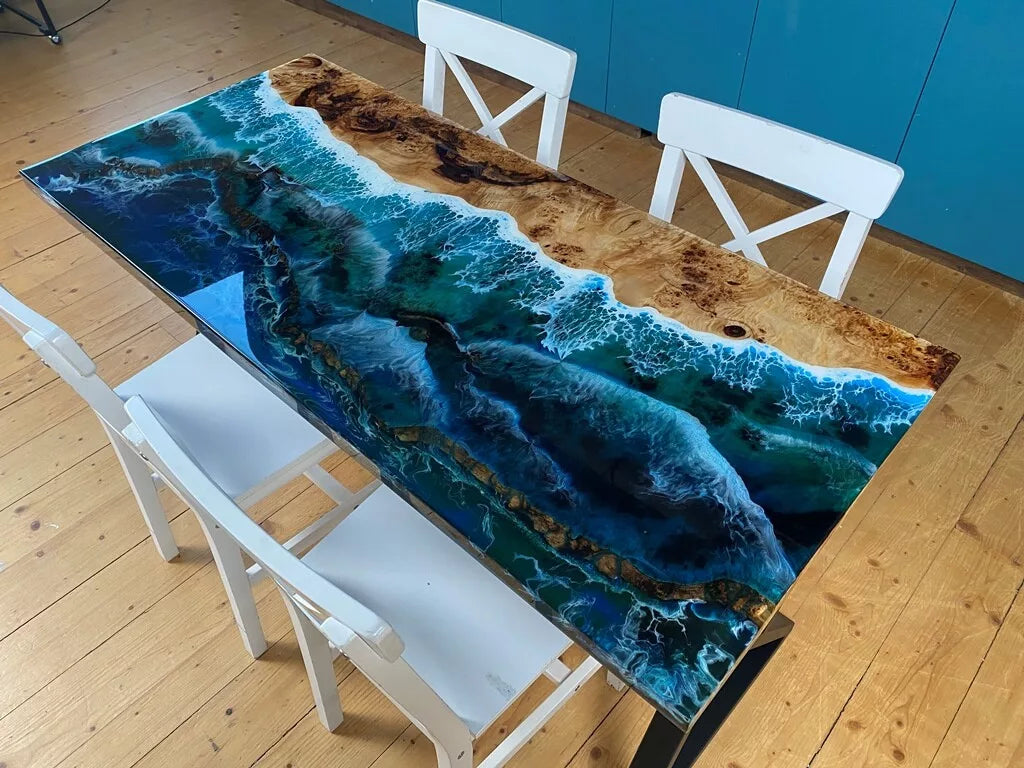 Epoxy Resin Beach Tables