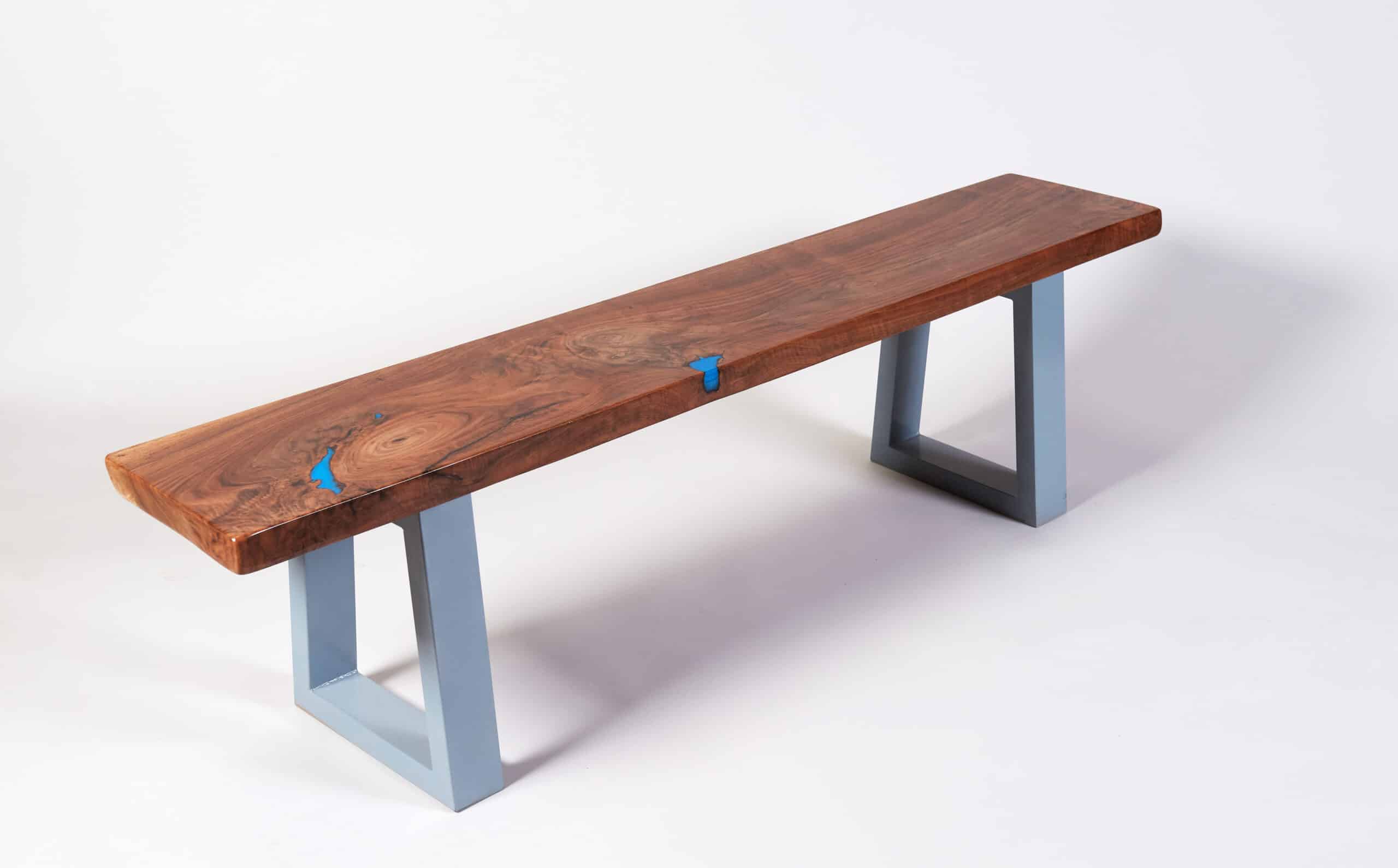 Black Walnut Epoxy Bench