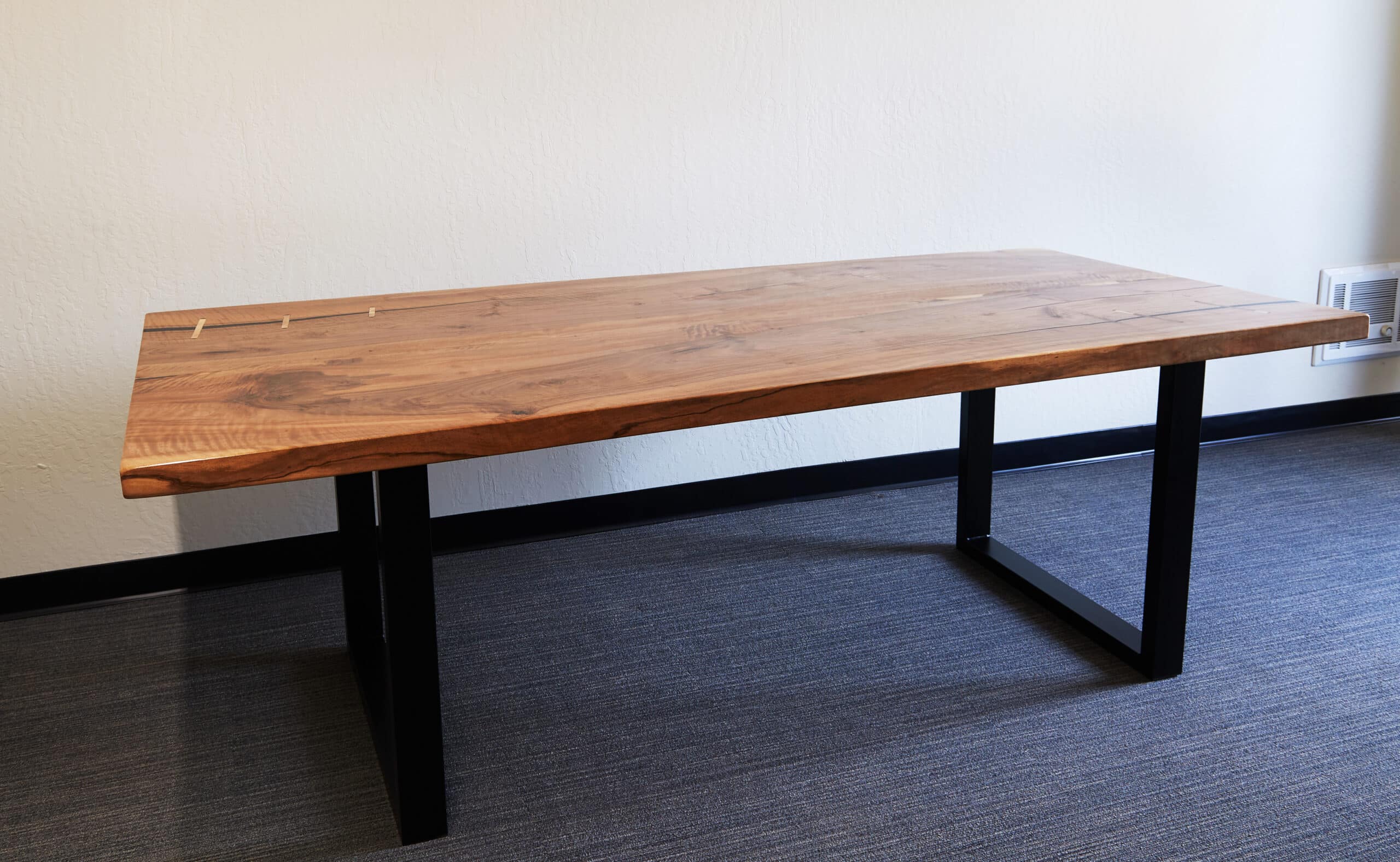 Black Walnut Dining Table with Stitches [San Francisco Bay Area]