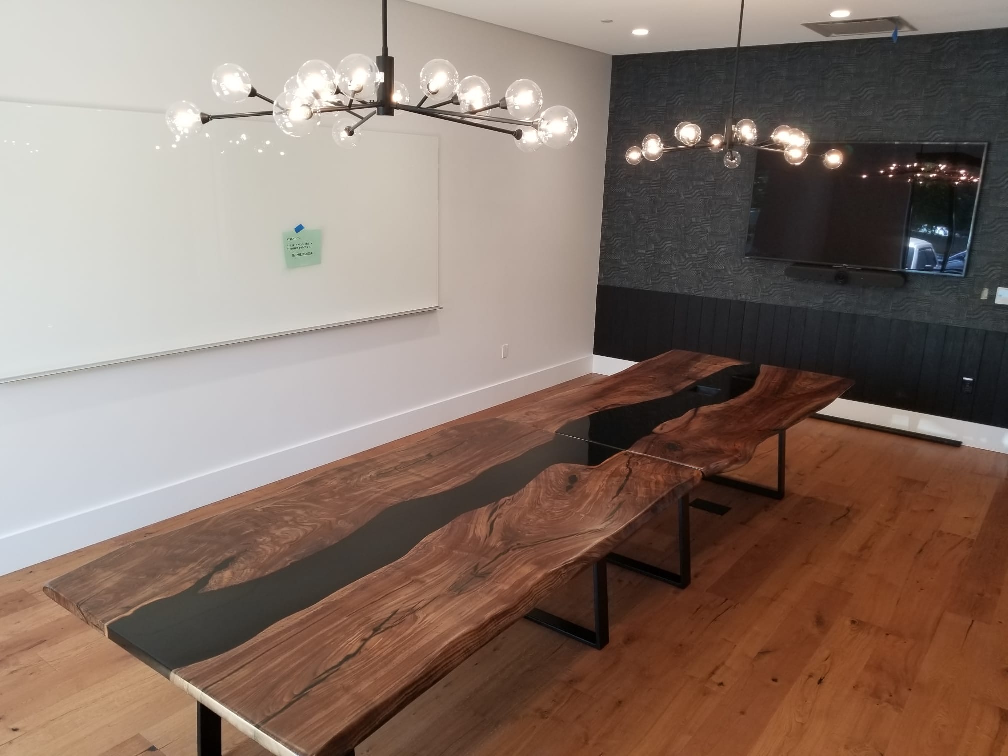 Black Walnut Epoxy Conference Table – 38″ (width) 2 feets