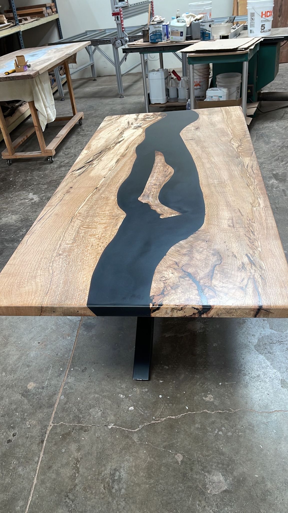 Epoxy Resin Dining Table – 38″ (width) 2 feets