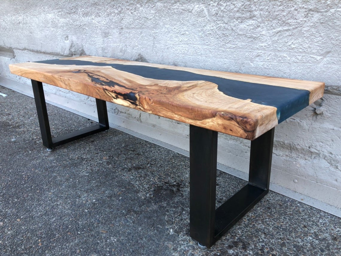 Maple Epoxy Bench – 38″ (width) 2 feets