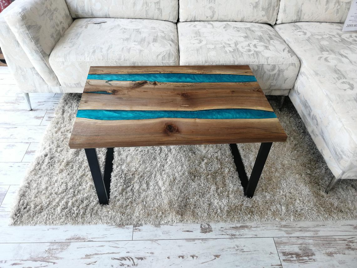 Walnut Epoxy River Table – 38″ (width) 2 feets