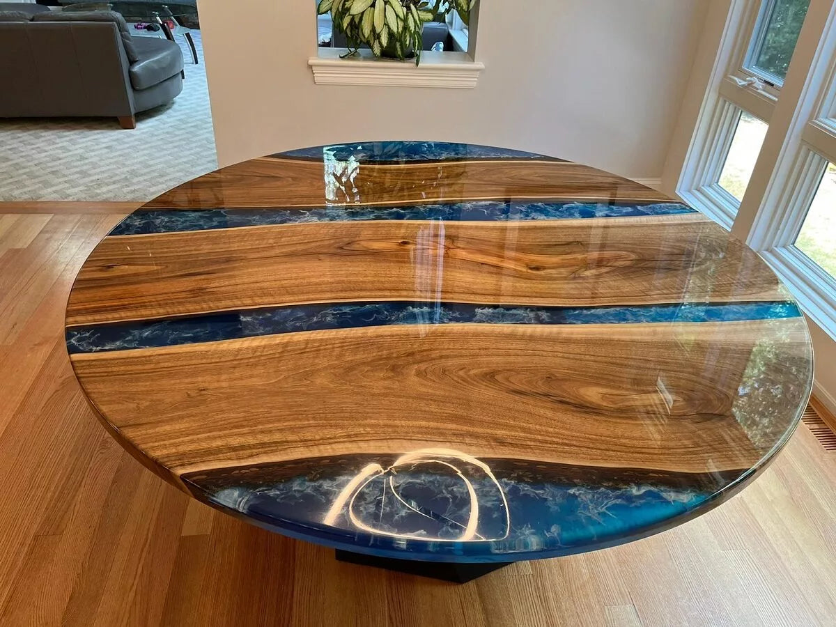 Walnut Round Dinner Table