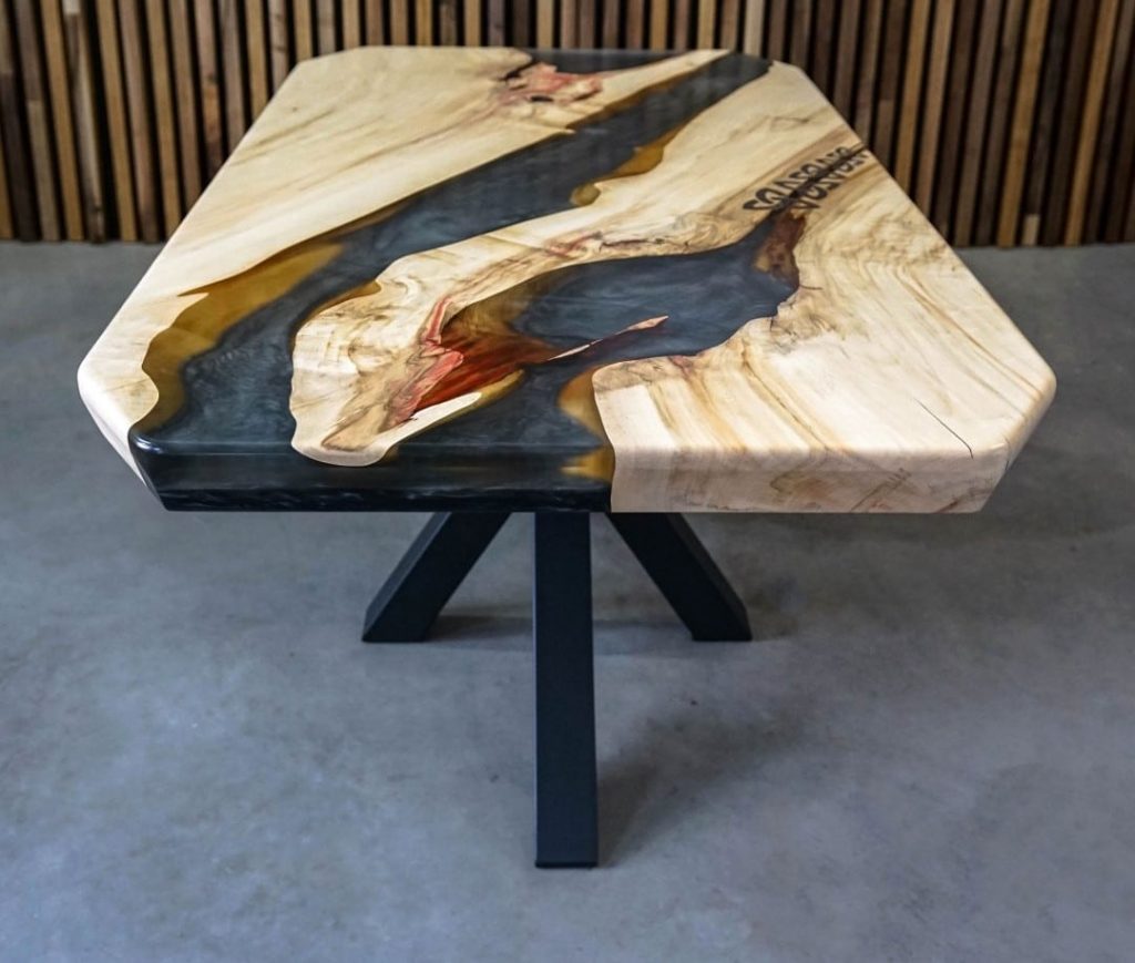 Maple Epoxy Acrylic Varnish Table Maxiwoods