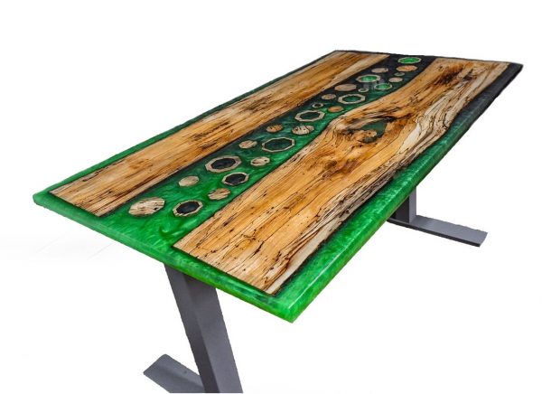 River Coffee Computer Table