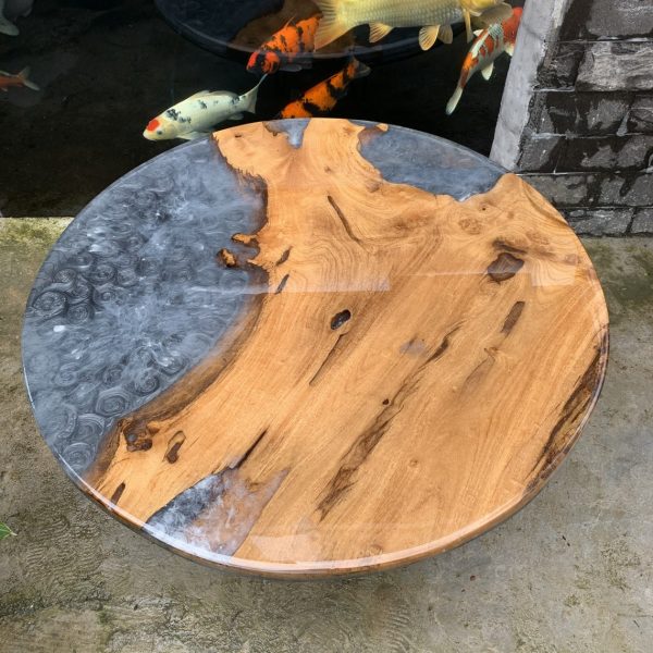 Round Wood Coffee Table