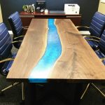 Epoxy River Wood Conference Table