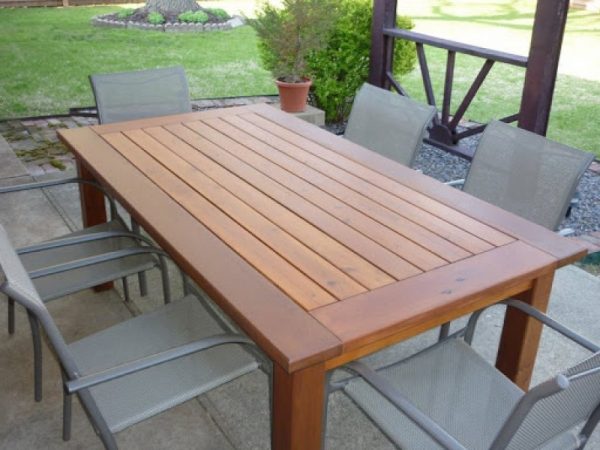 Modern Outdoor Wood Table [Bay Area Collection 2021]