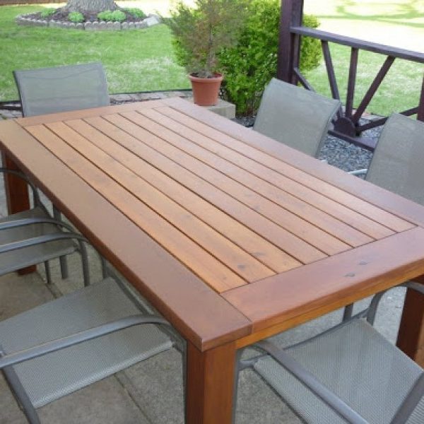Modern Outdoor Wood Table [Bay Area Collection 2021]