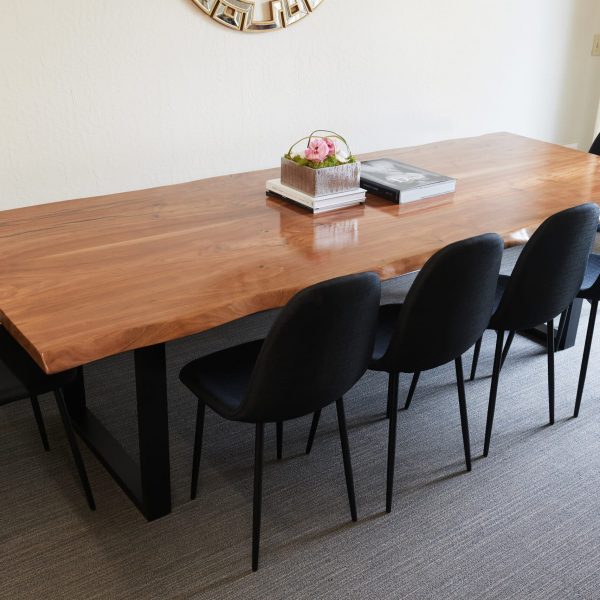 Black Walnut Live Edge Dining Conference Table