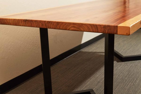 Natural Redwood Conference Dining Table