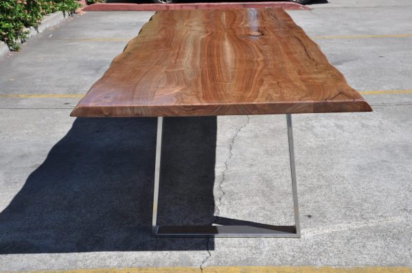 Rustic Black Walnut Live Edge Dining Conference Table