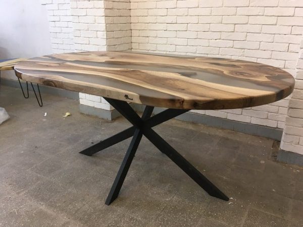 Canadian Maple Epoxy Oval Dining Table (Copy)