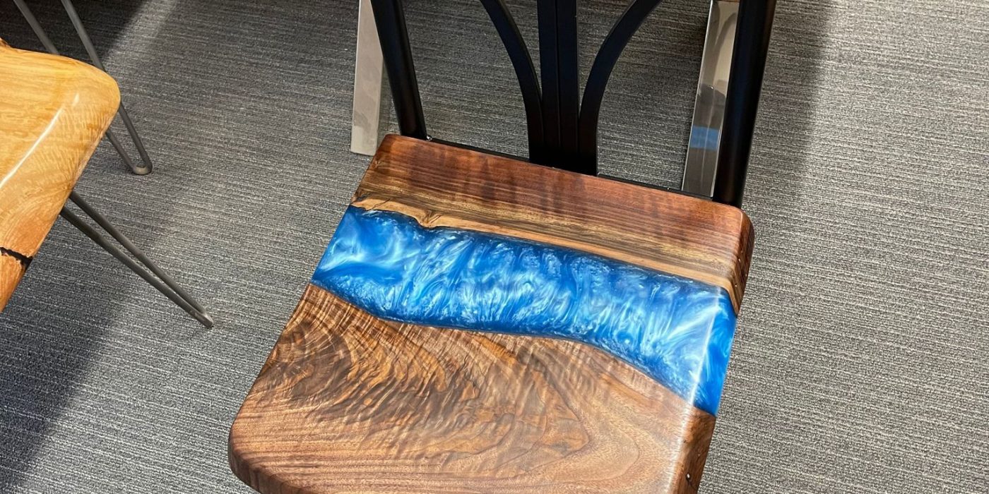 custom epoxy stool
