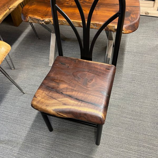 black walnut solid wood stool